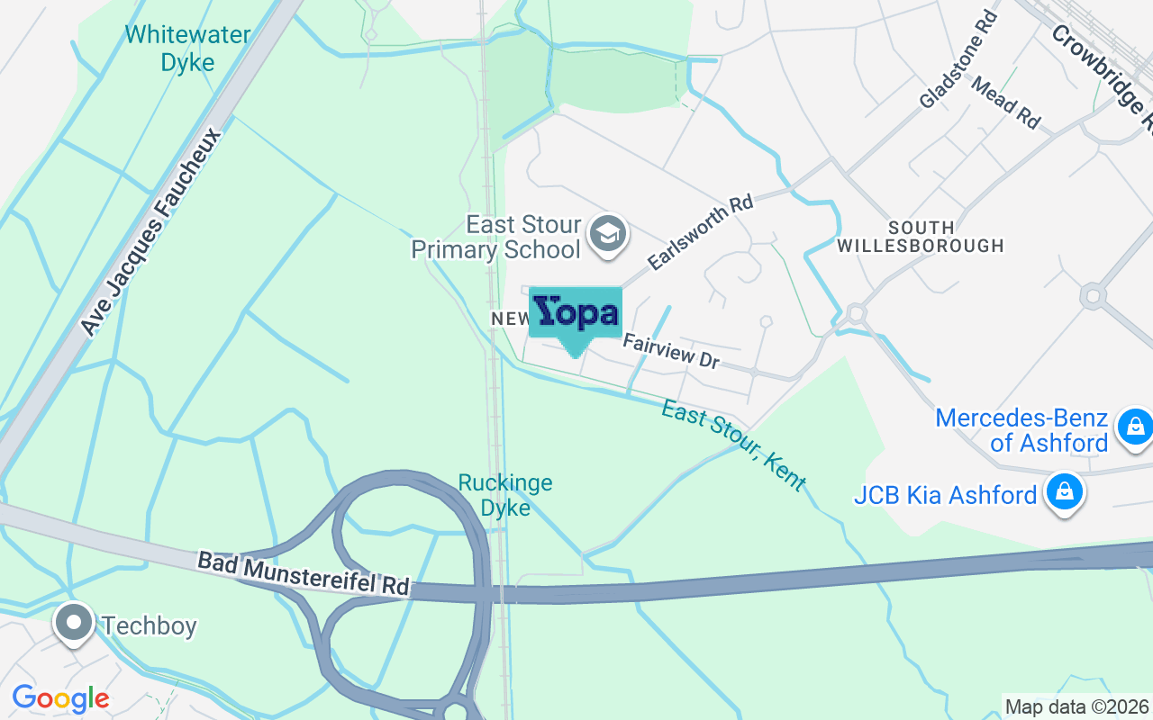 Map showing the location of TN24 0PZ