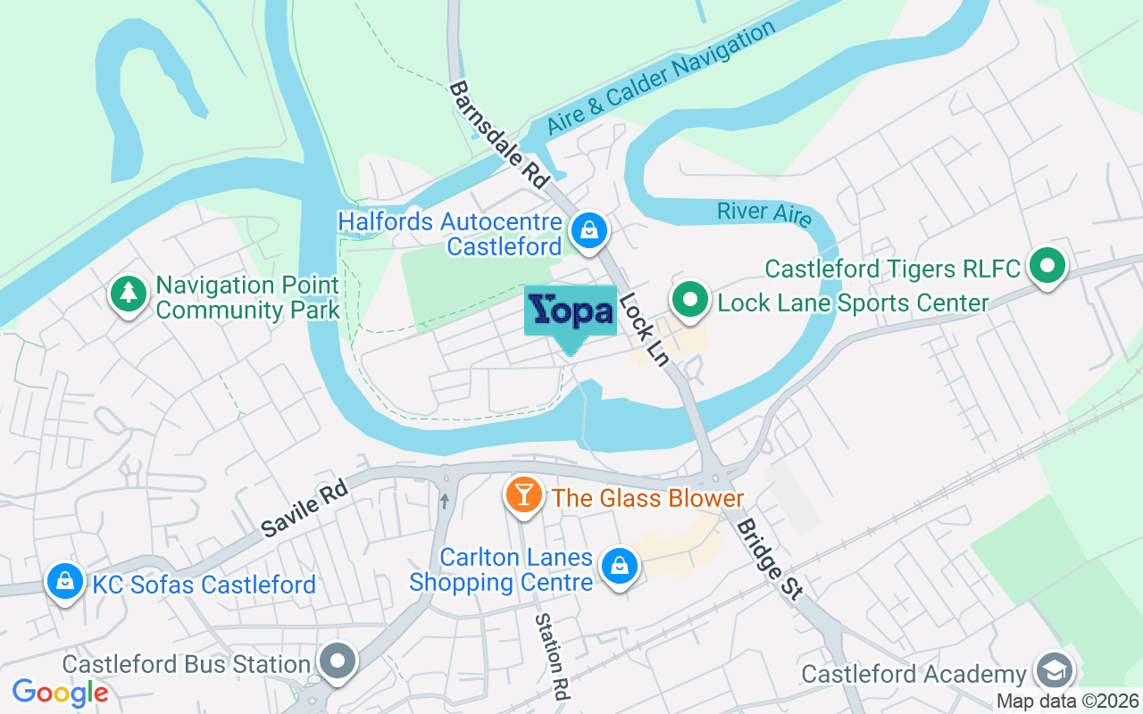 Map showing the location of WF10 2LX