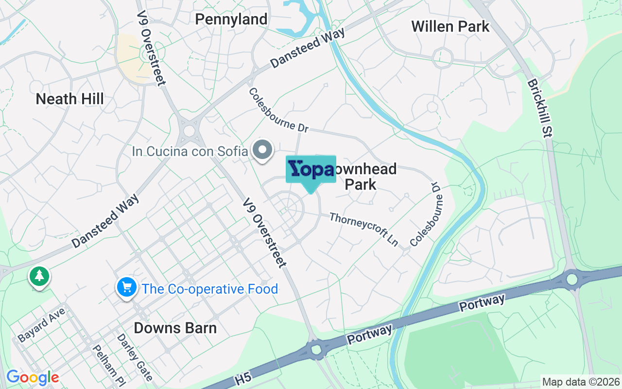 Map showing the location of MK15 9AF
