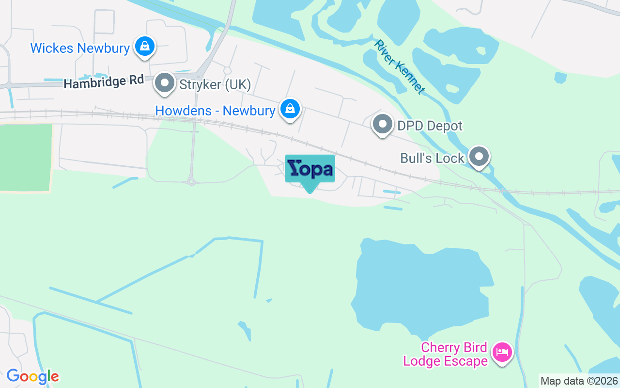 Map showing the location of RG14 7WR