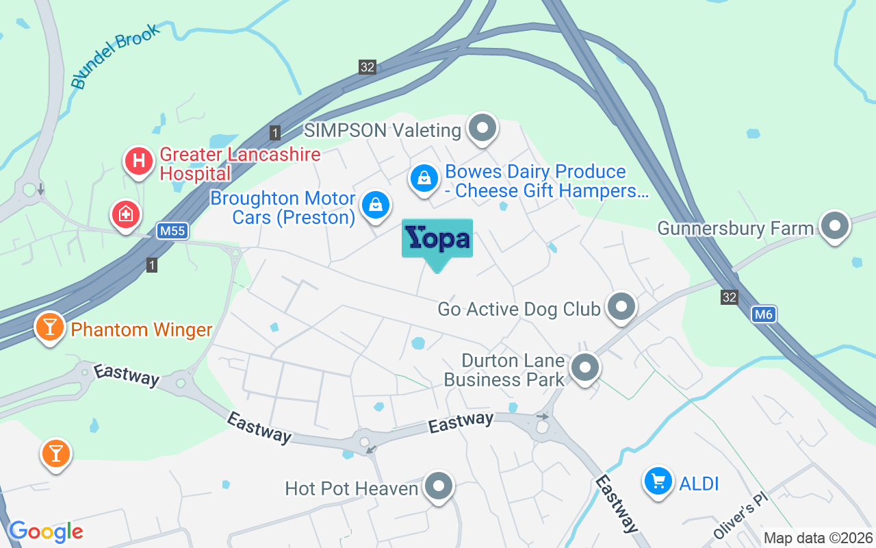 Map showing the location of PR3 5LF