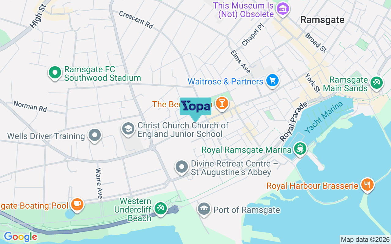 Map showing the location of CT11 9NP