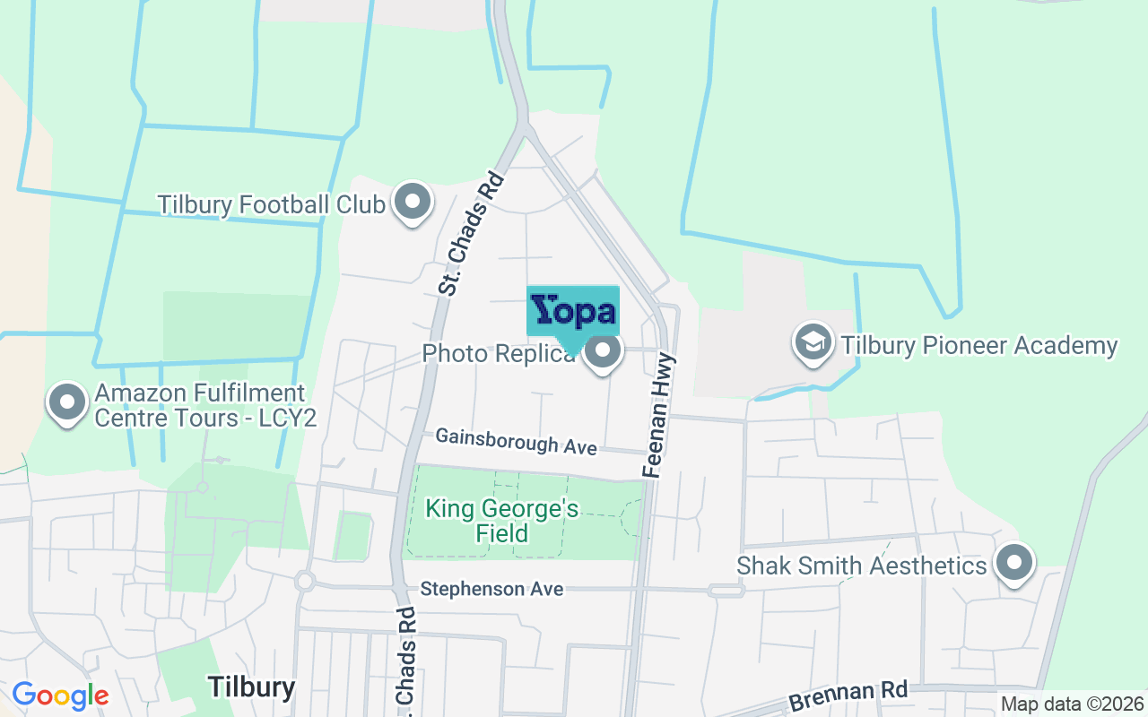 Map showing the location of RM18 8LX