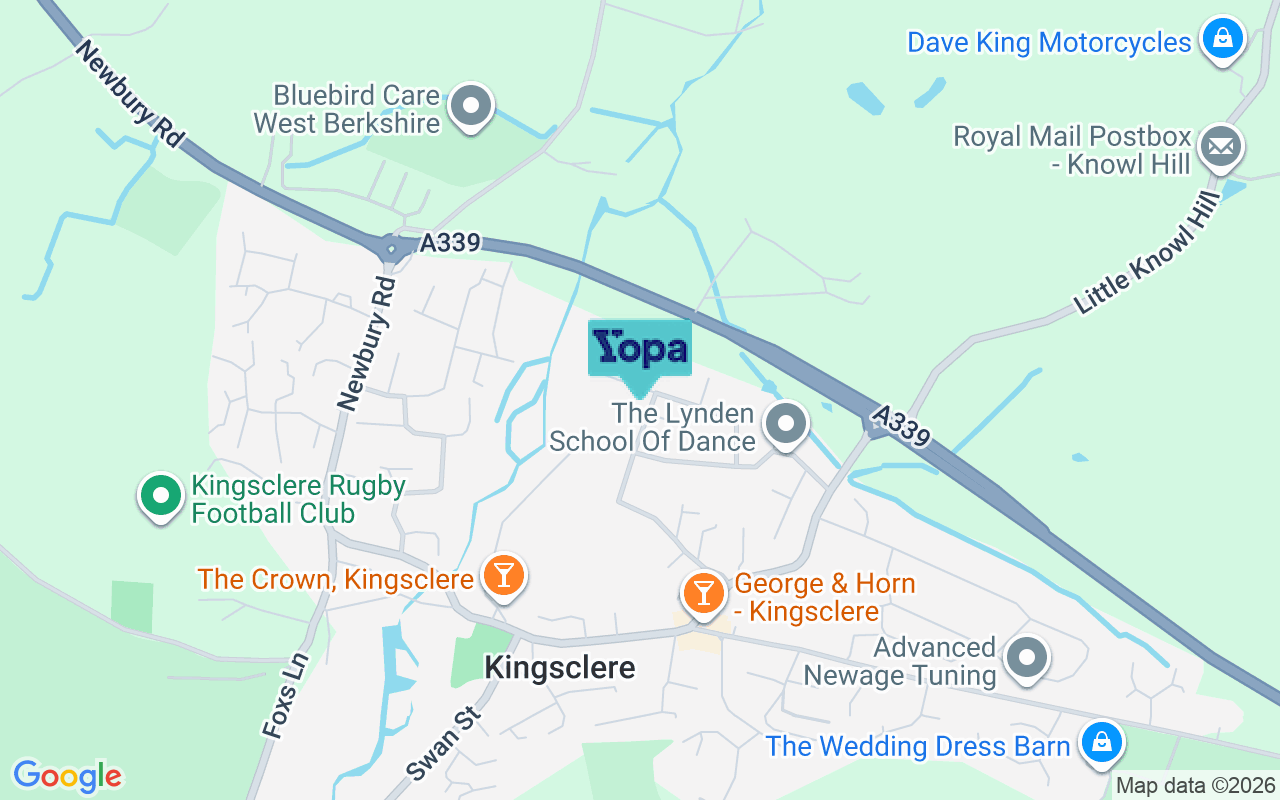 Map showing the location of RG20 5RG