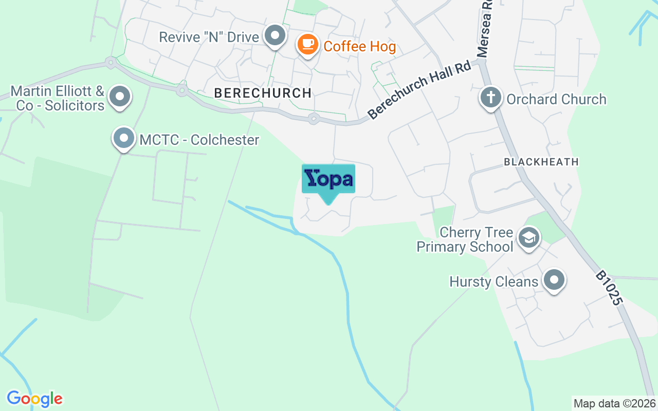 Map showing the location of CO2 8XG
