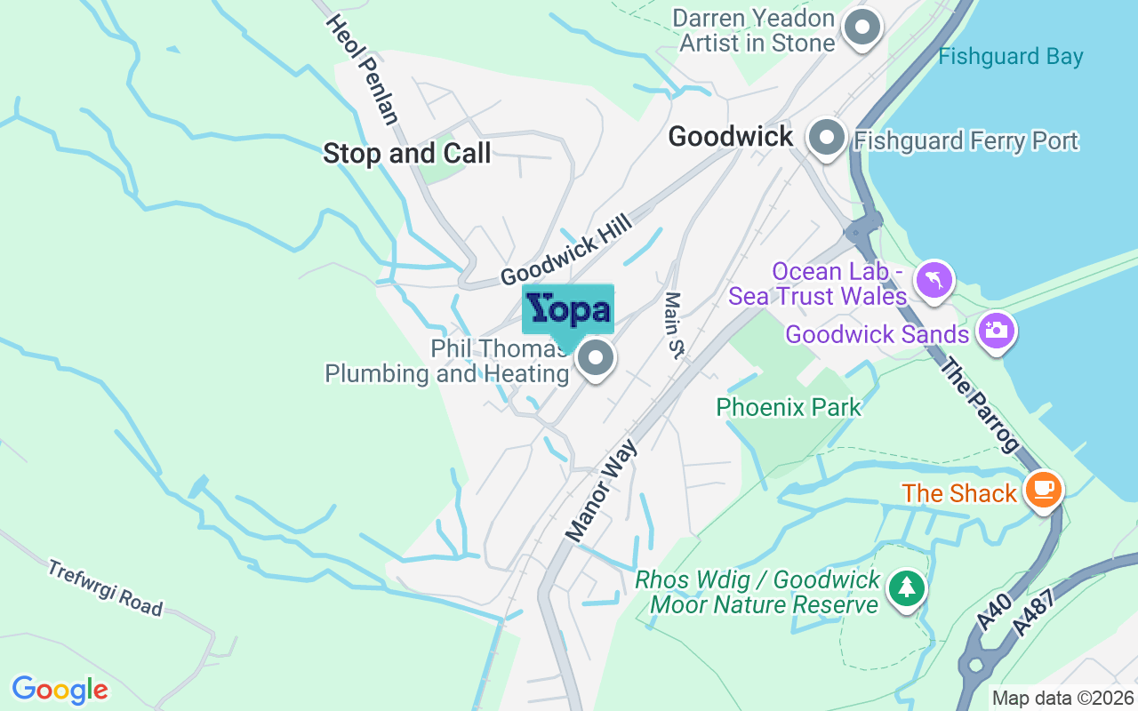 Map showing the location of SA64 0EH