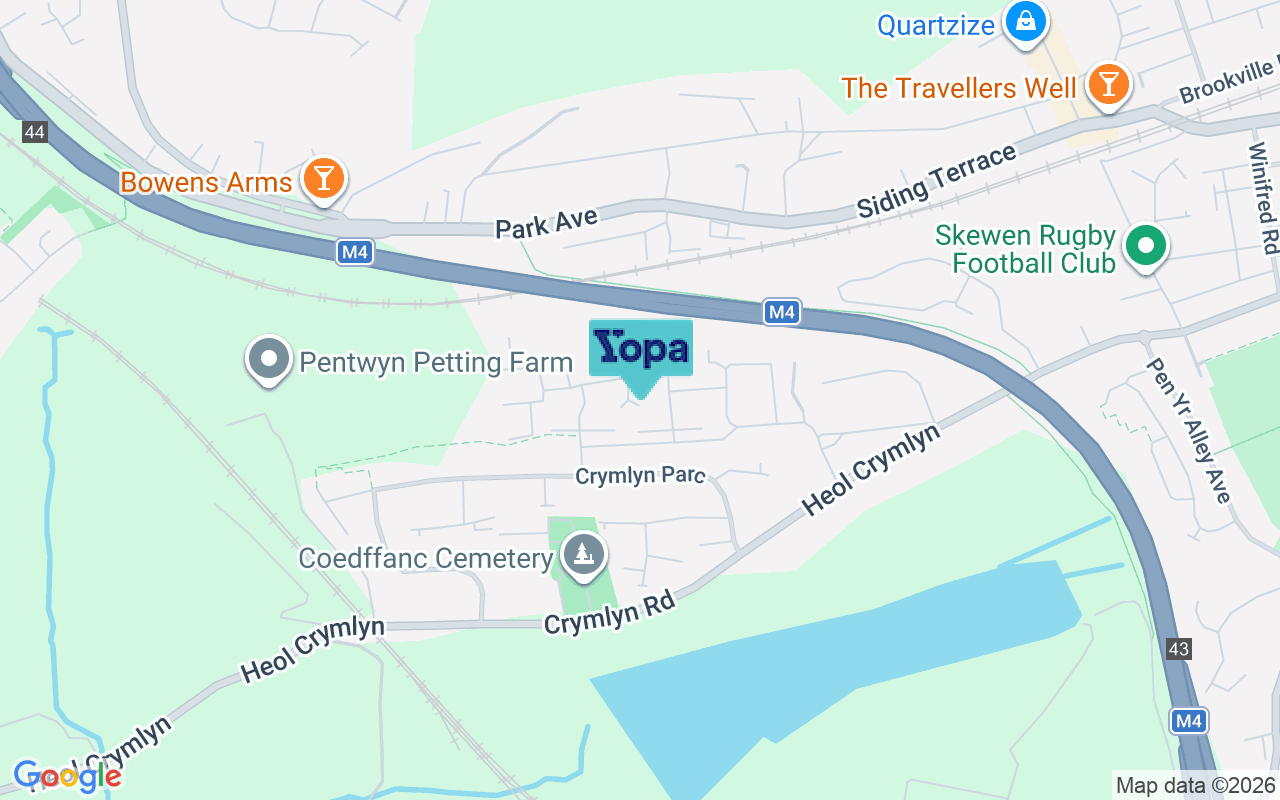 Map showing the location of SA10 6EH