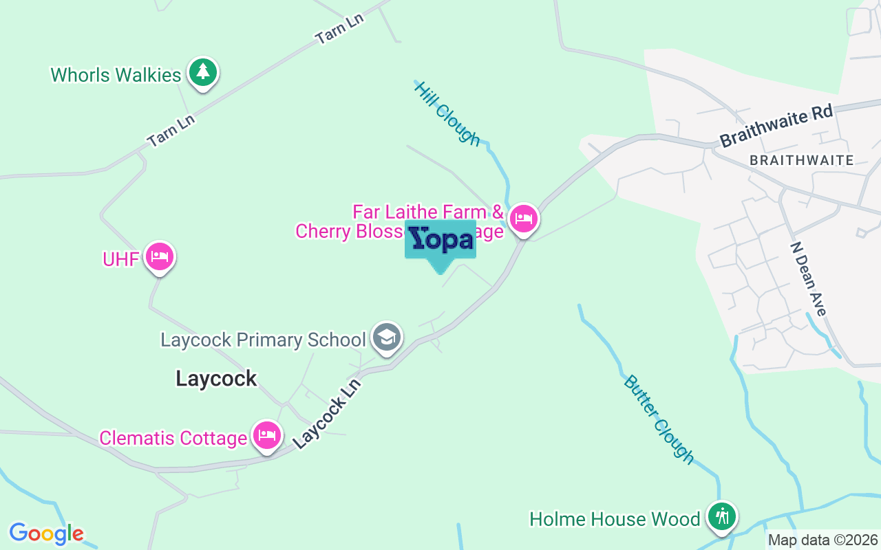 Map showing the location of BD22 0PT