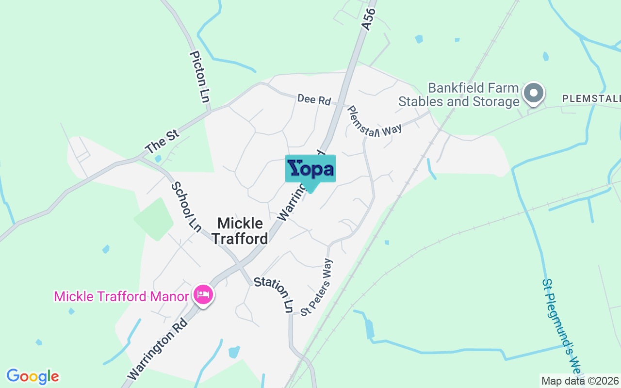 Map showing the location of CH2 4TH