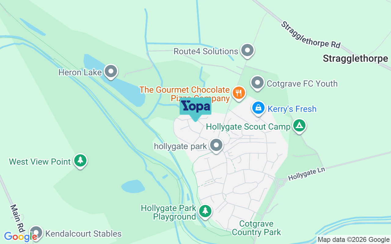 Map showing the location of NG12 3TQ