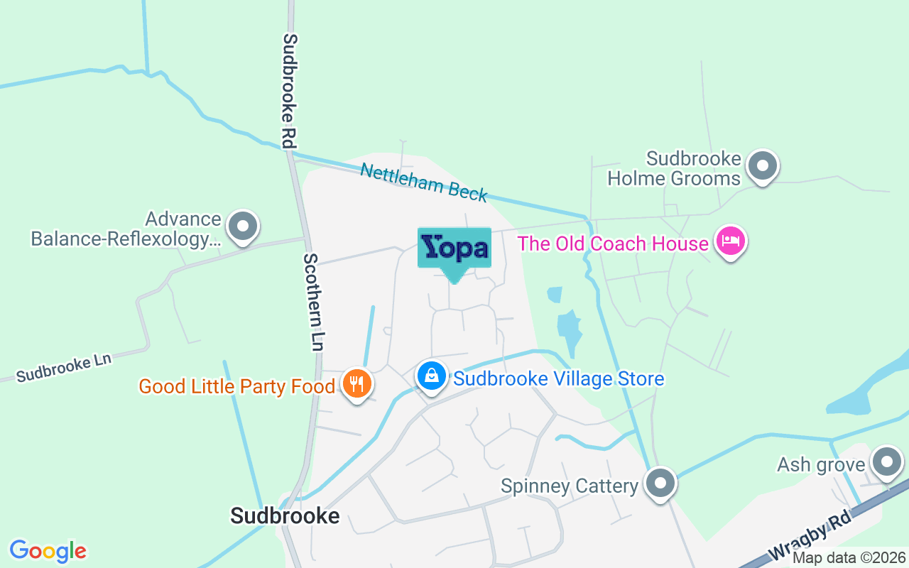 Map showing the location of LN2 2FB
