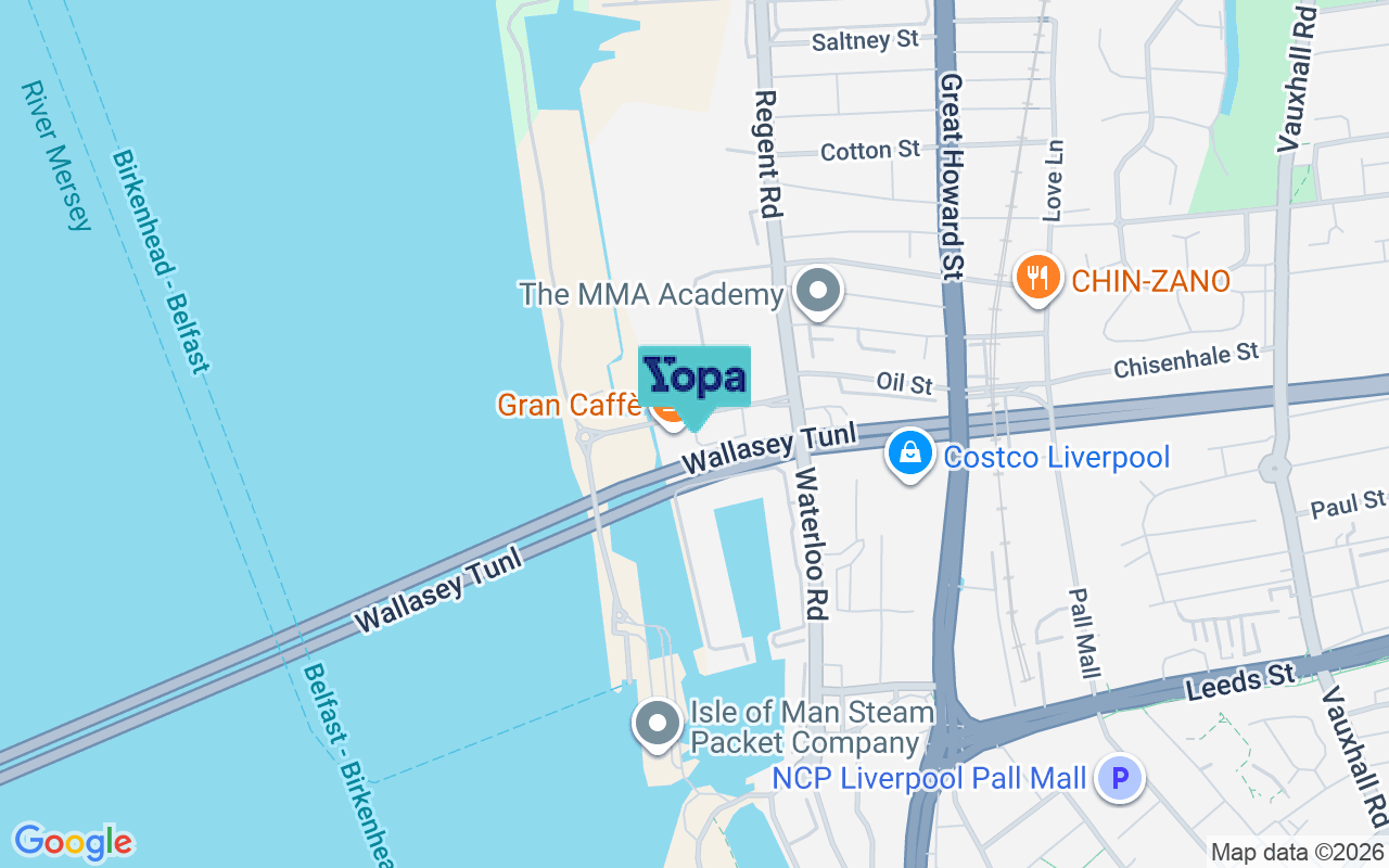 Map showing the location of L3 0AY
