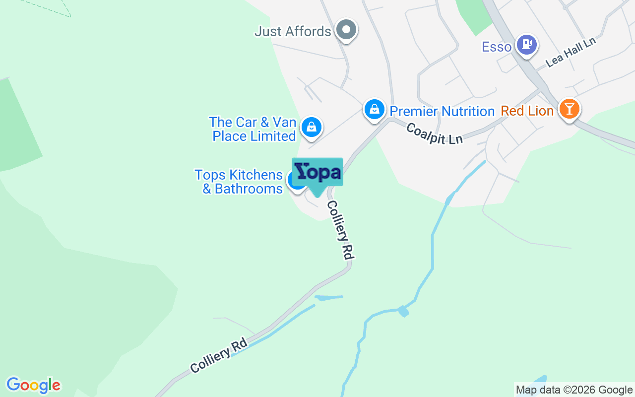 Map showing the location of WS15 1EQ