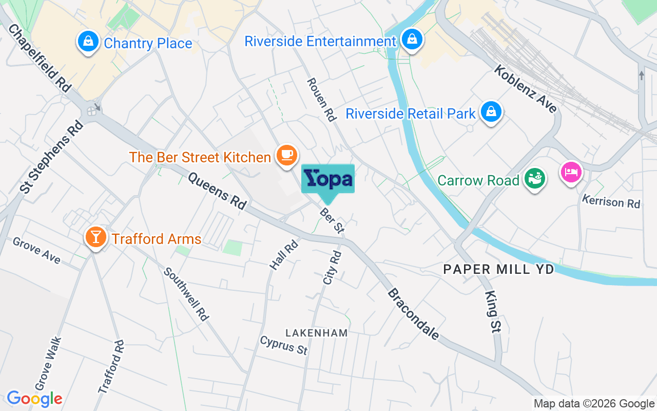 Map showing the location of NR1 3EN