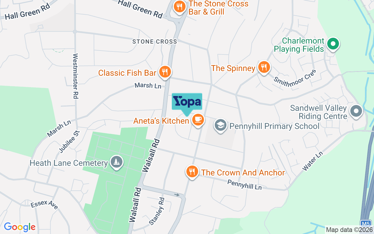 Map showing the location of B71 3AQ