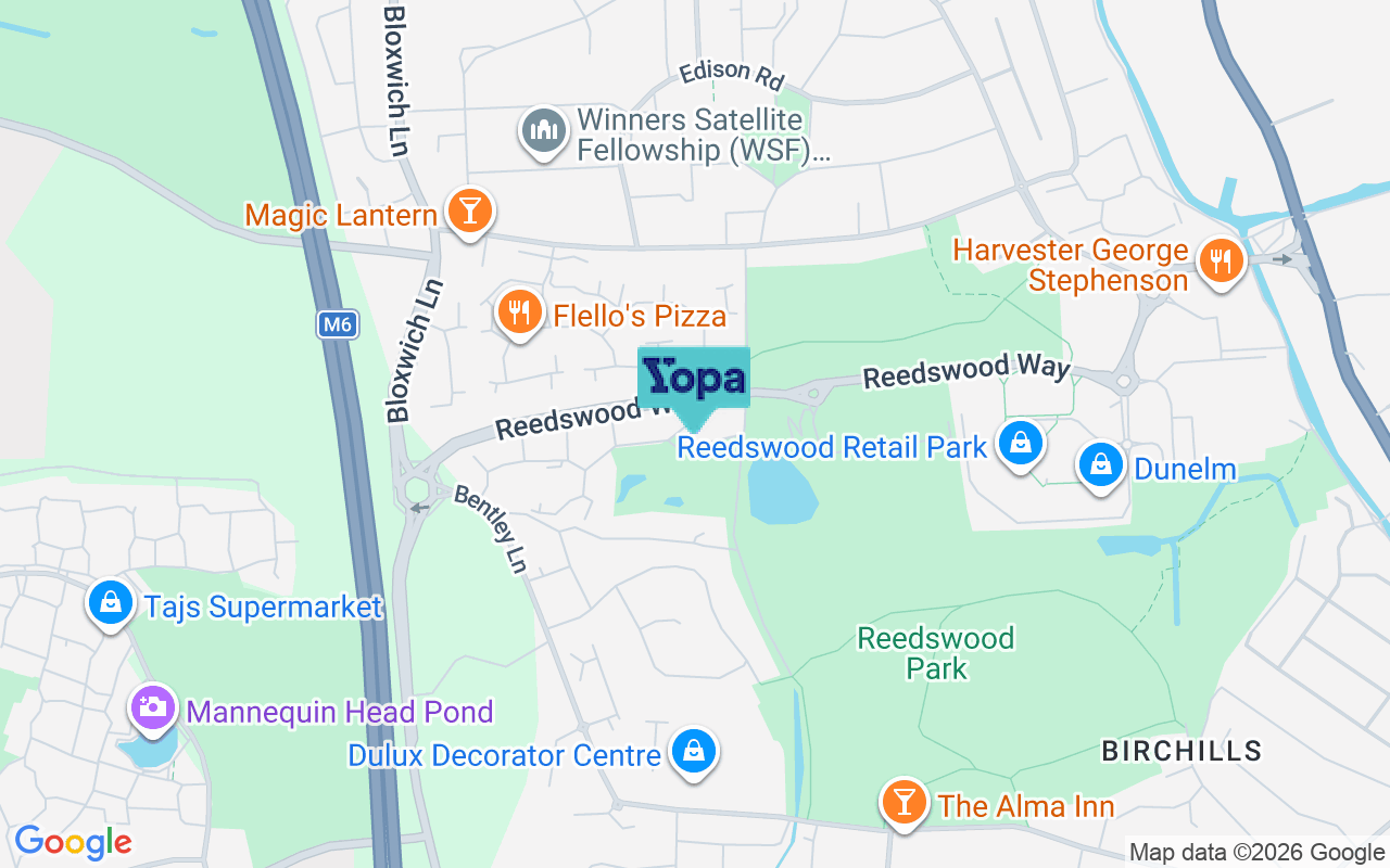 Map showing the location of WS2 8YE