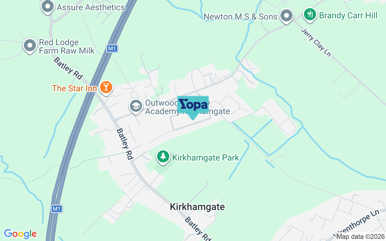 Map showing the location of WF2 0RX