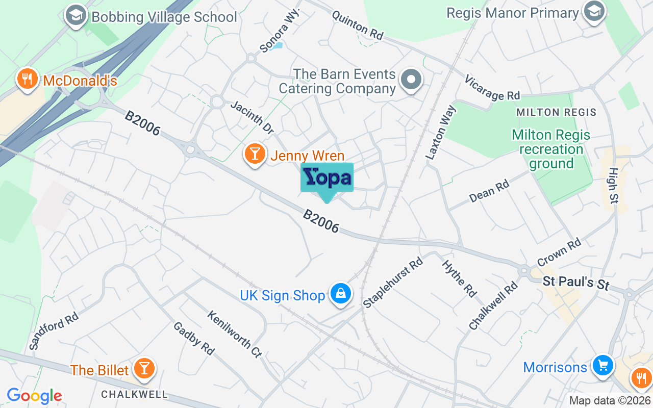 Map showing the location of ME10 5JL