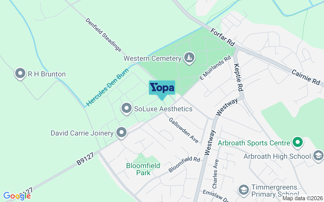 Map showing the location of DD11 3FE