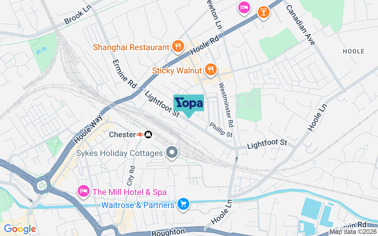 Map showing the location of CH2 3AJ