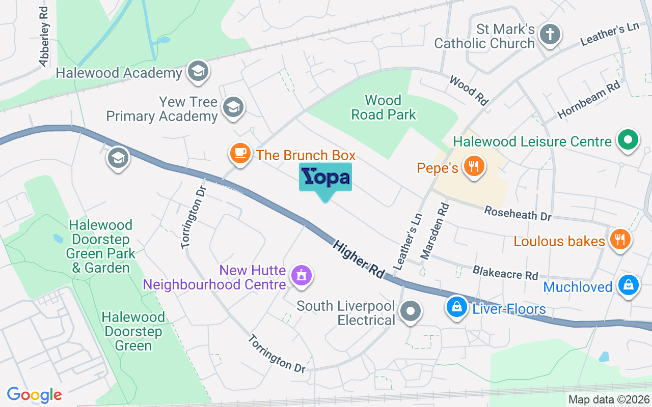 Map showing the location of L26 1XF