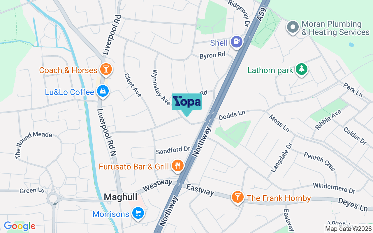 Map showing the location of L31 0BD