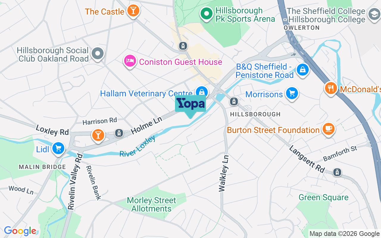 Map showing the location of S6 4LA