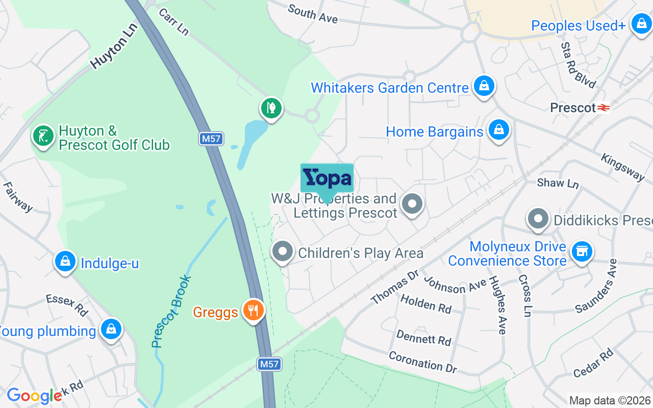 Map showing the location of L34 1AY