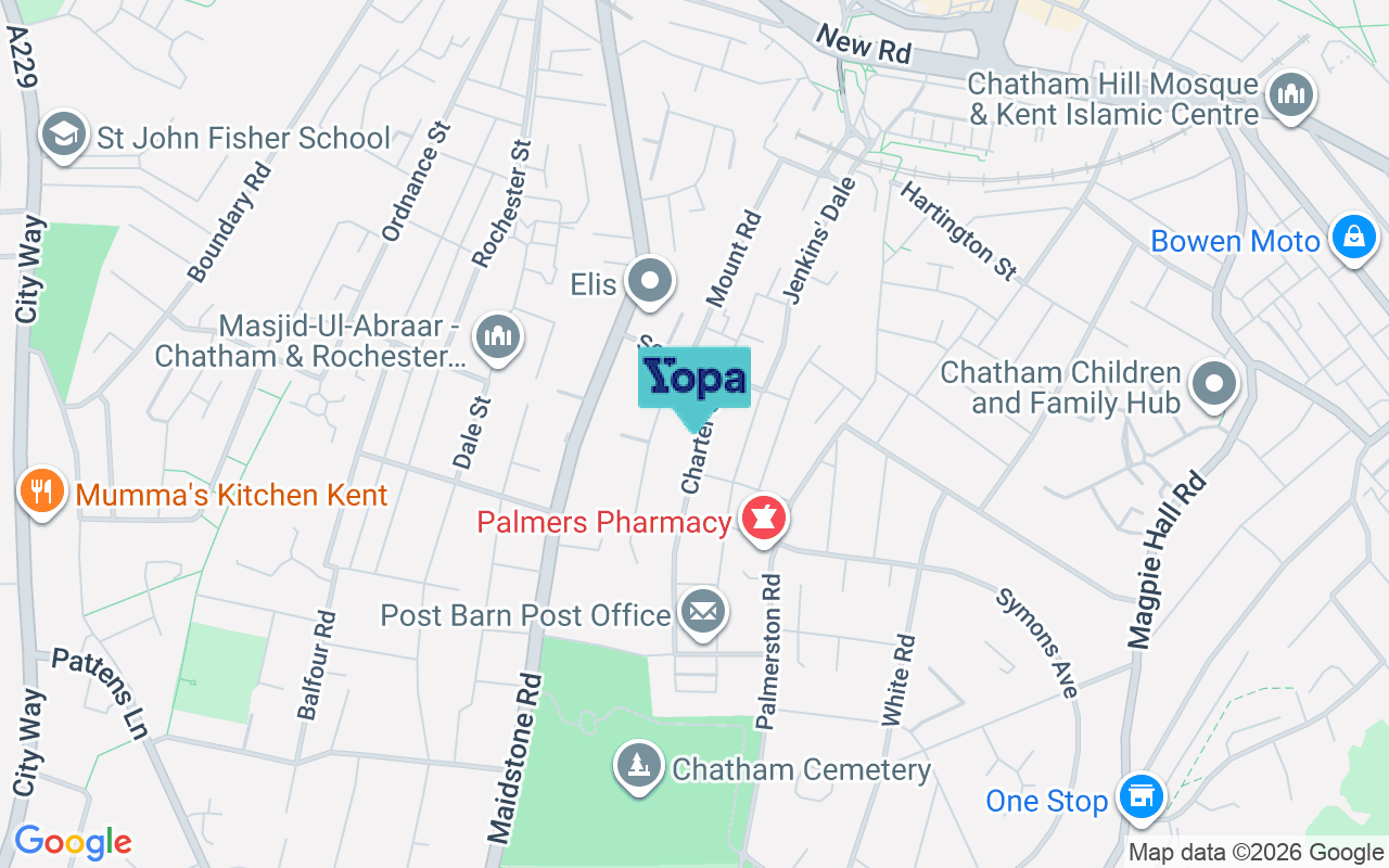 Map showing the location of ME4 5RZ