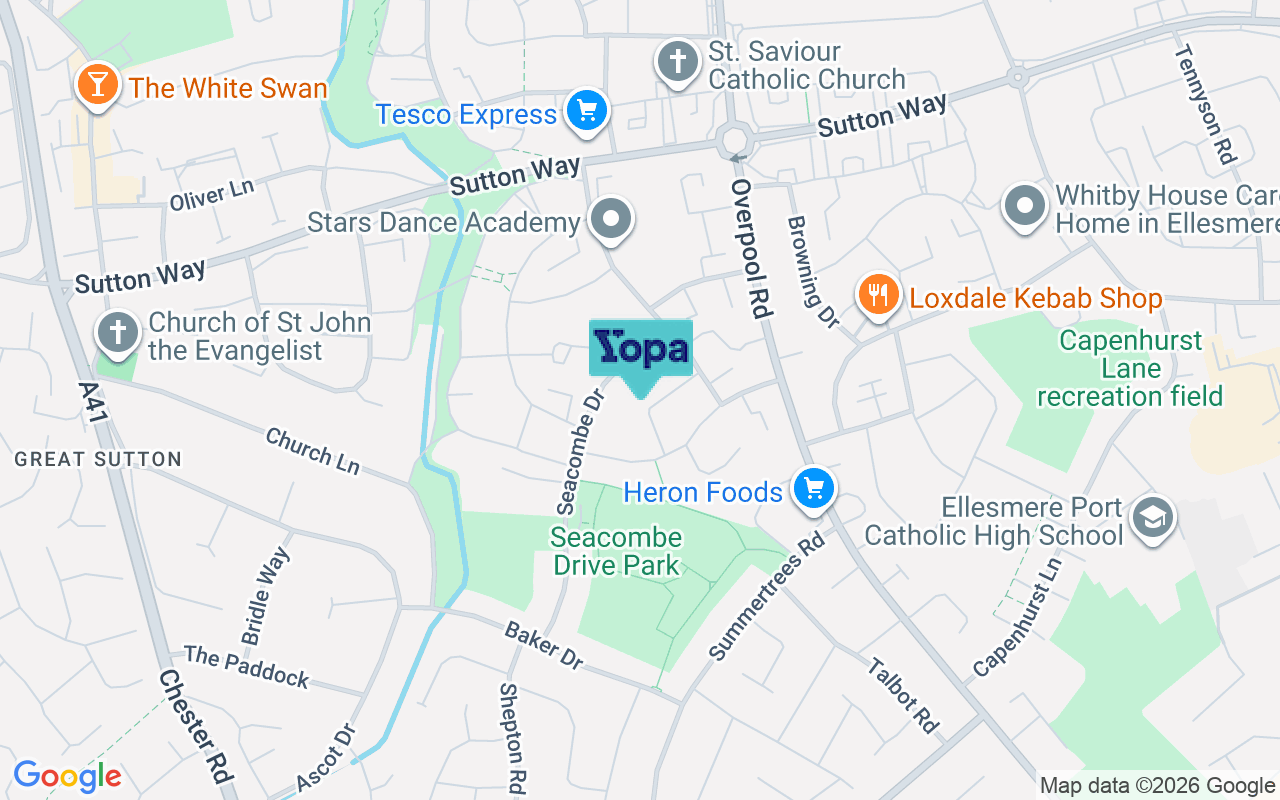 Map showing the location of CH66 2QJ