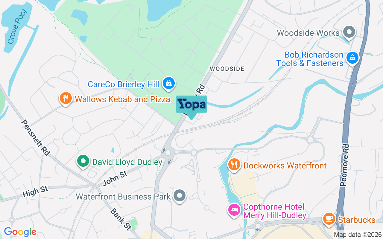 Map showing the location of DY5 1LG