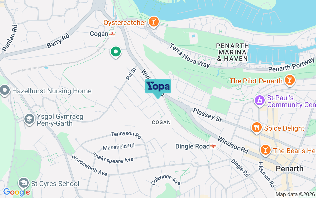 Map showing the location of CF64 2LD