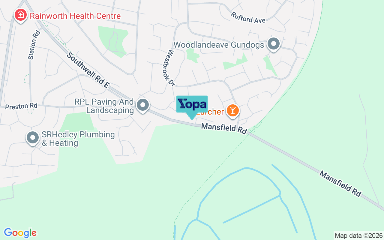 Map showing the location of NG21 0EX