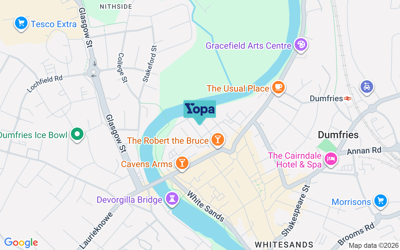 Map showing the location of DG1 1DU
