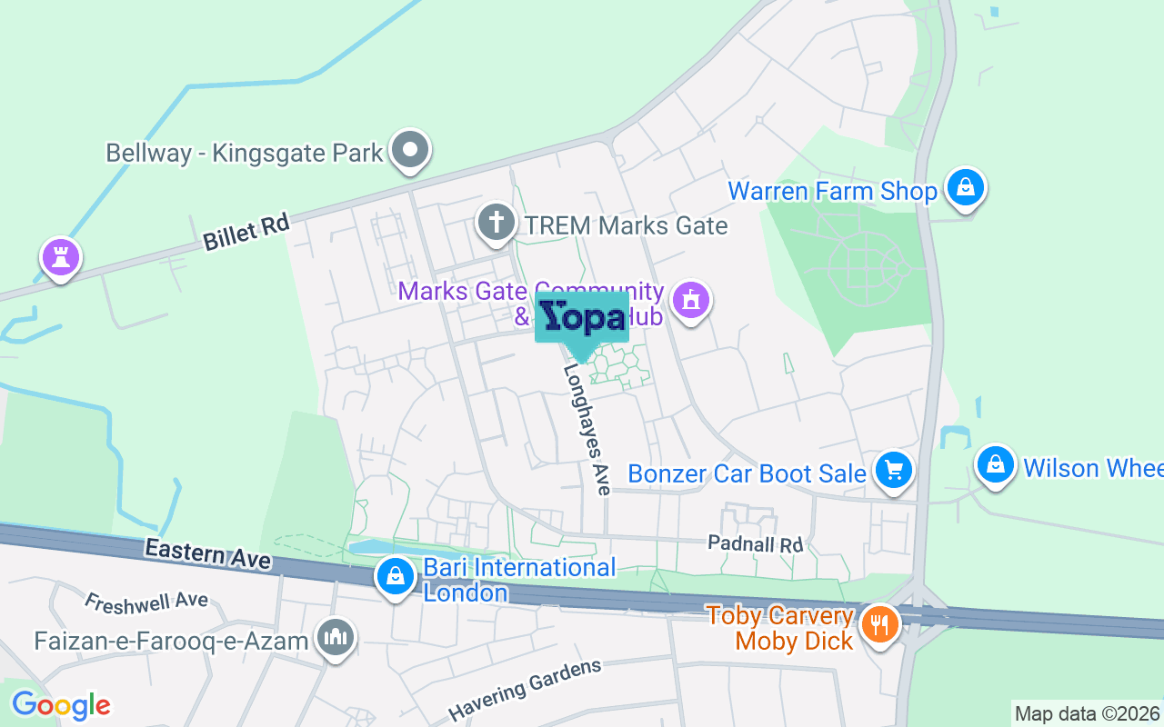 Map showing the location of RM6 5HP