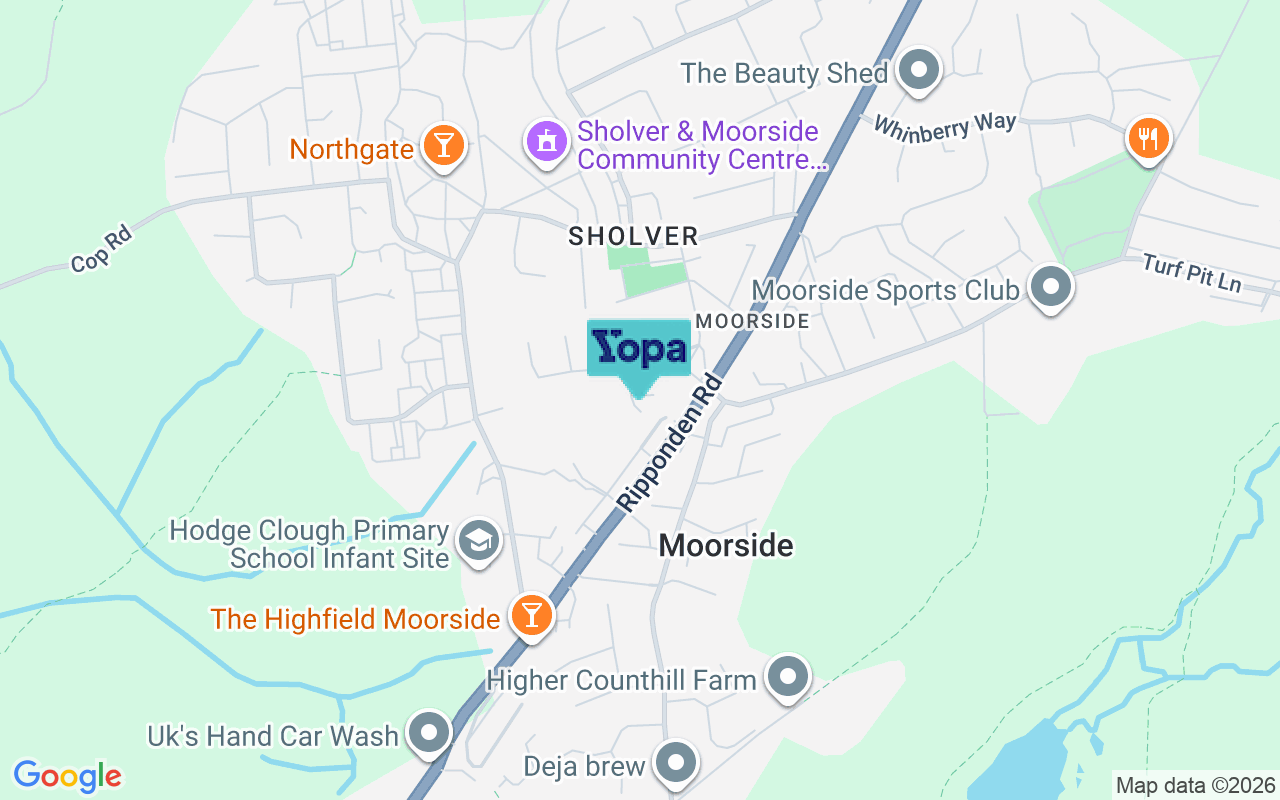 Map showing the location of OL1 4TL