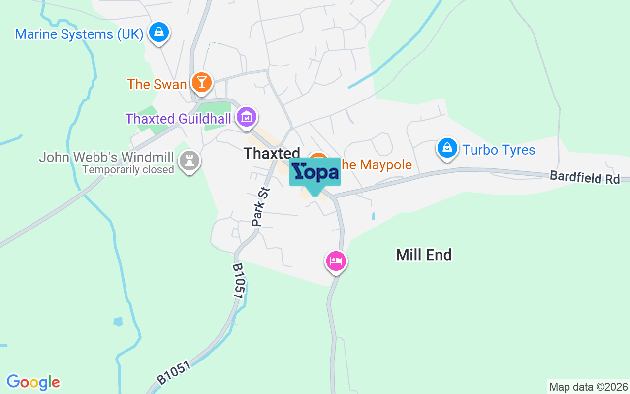Map showing the location of CM6 2GN