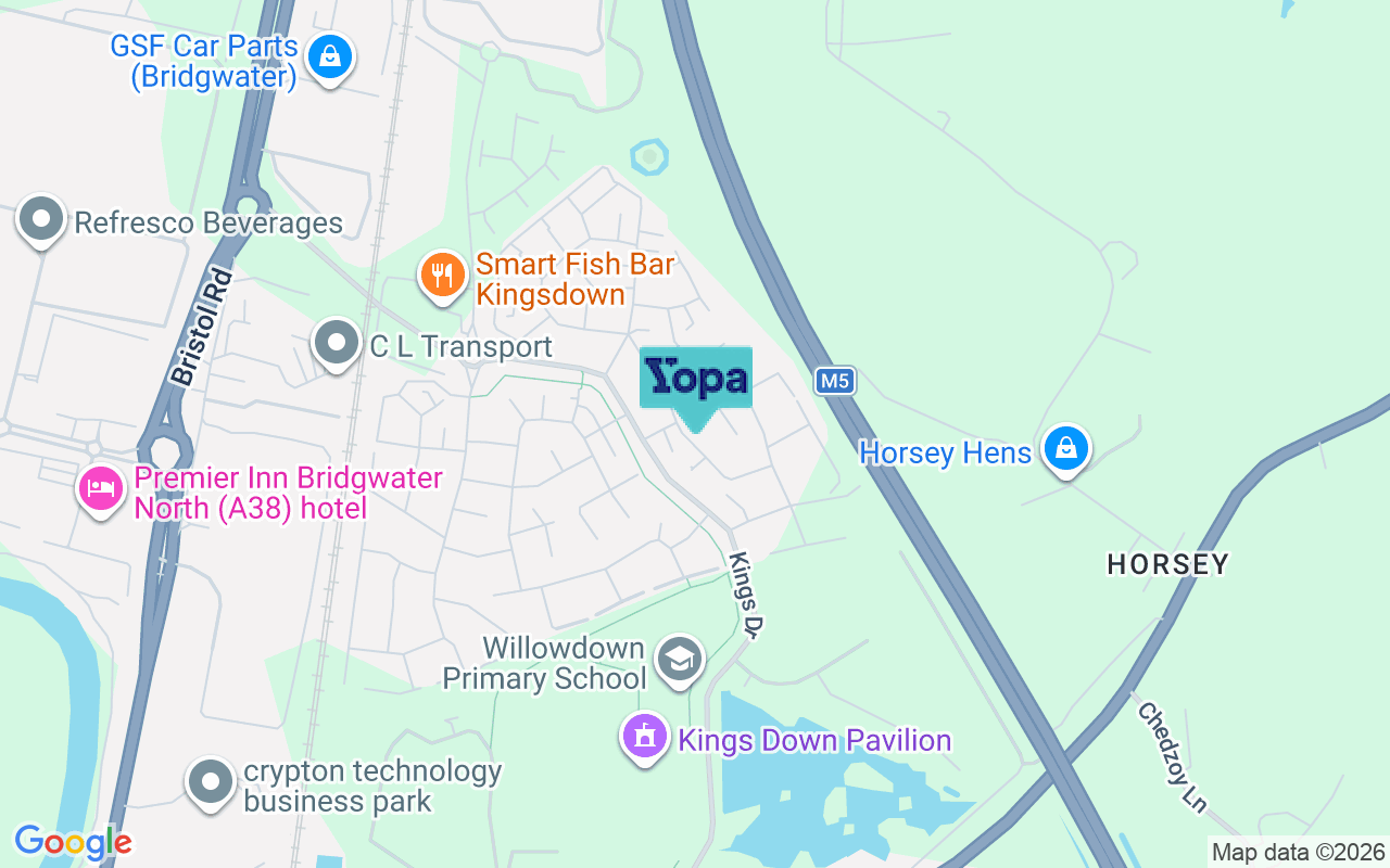 Map showing the location of TA6 4GQ