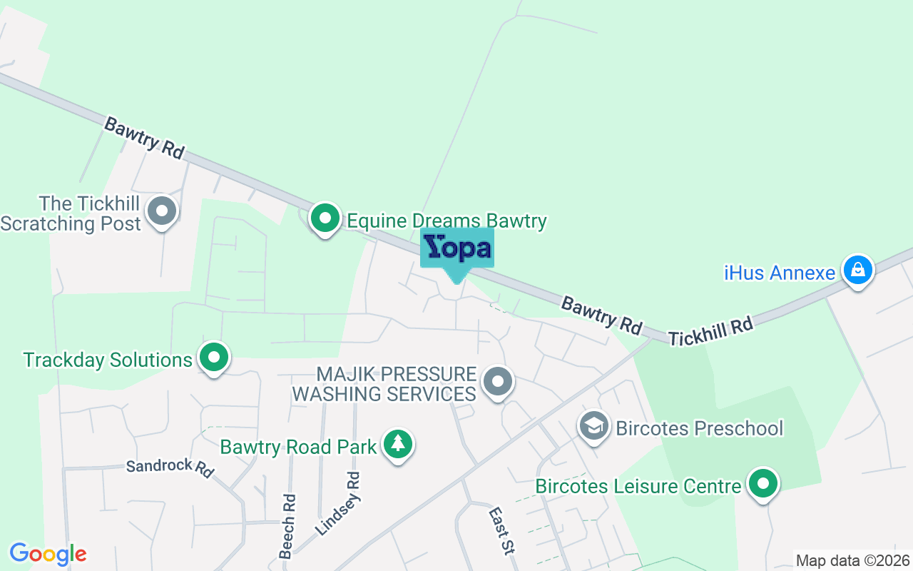 Map showing the location of DN11 8FA