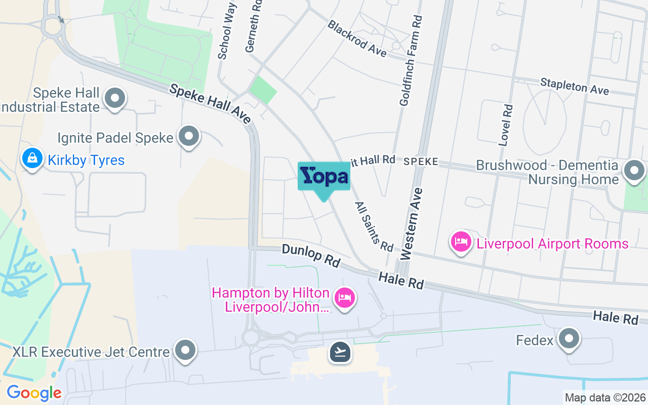 Map showing the location of L24 1WH
