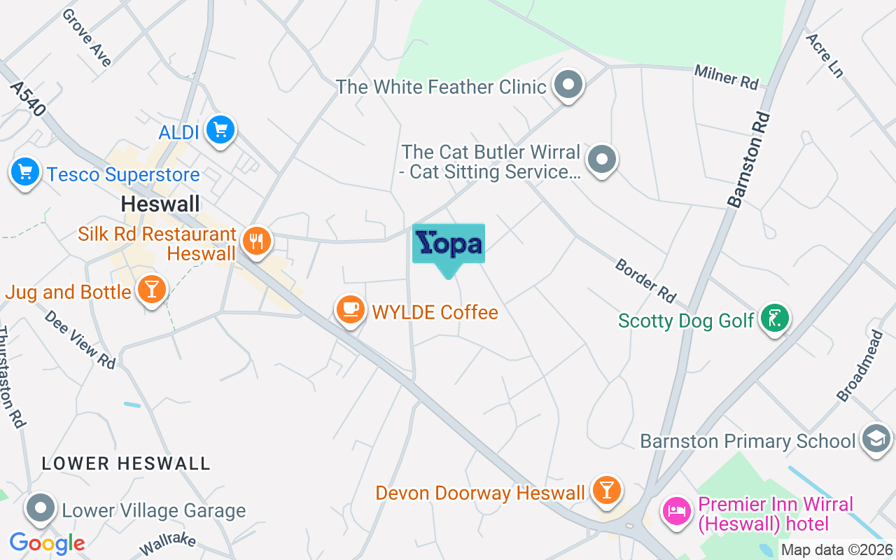 Map showing the location of CH60 2TJ