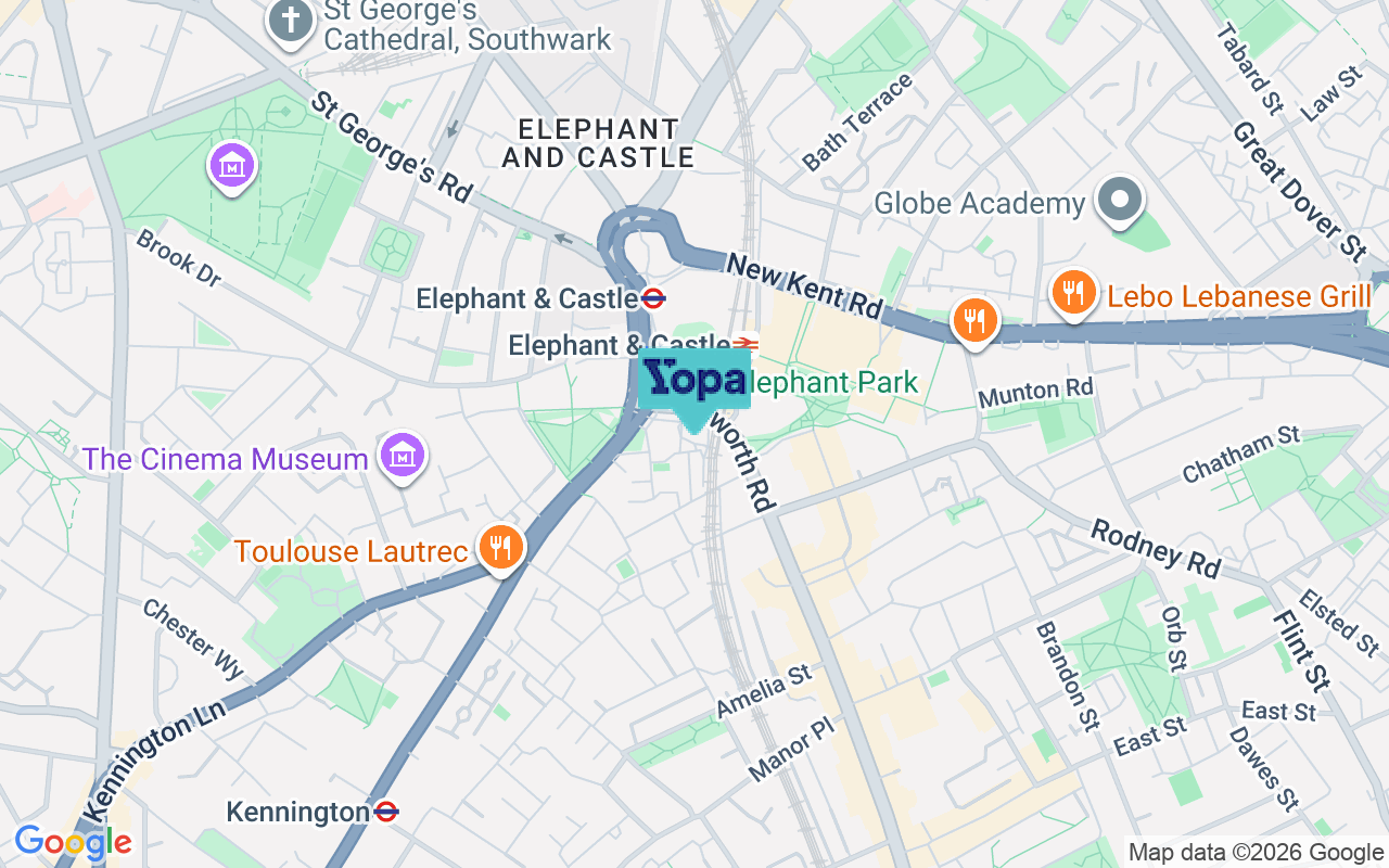 Map showing the location of SE1 6EH