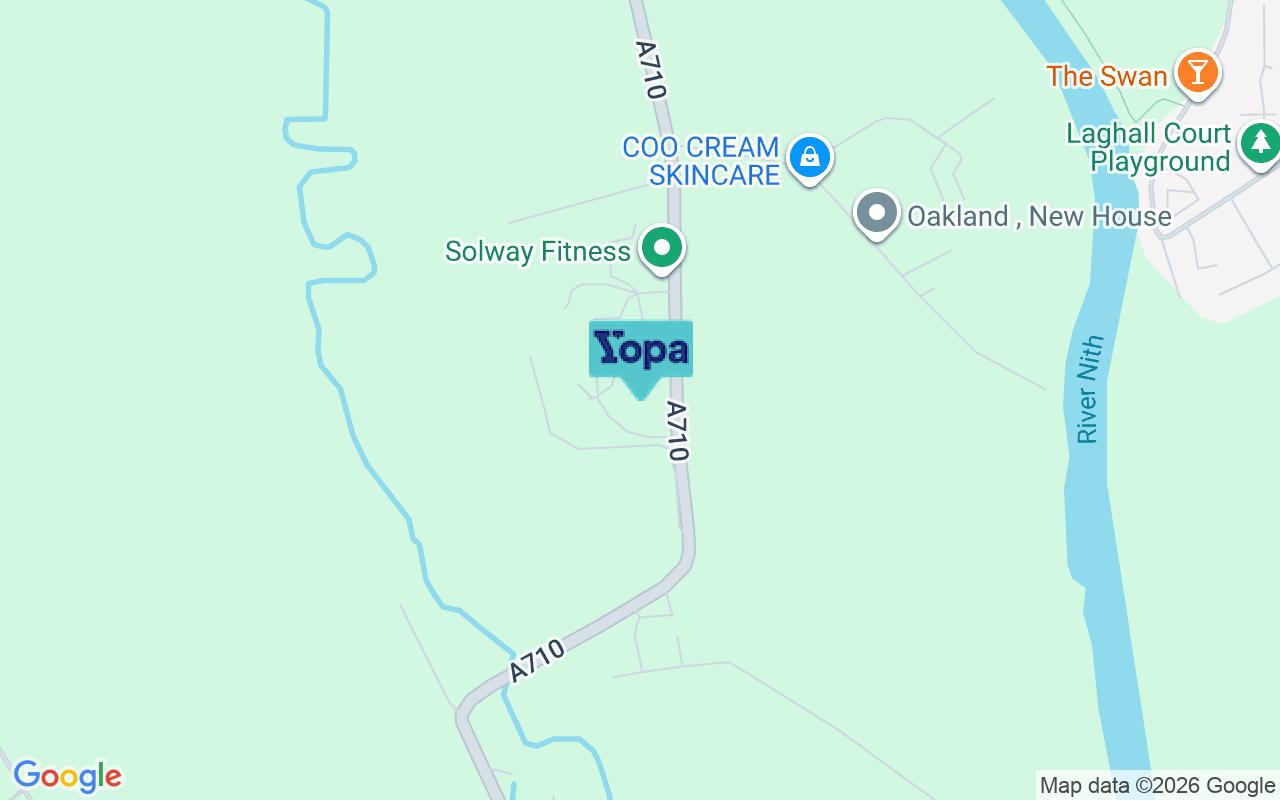 Map showing the location of DG2 8ER