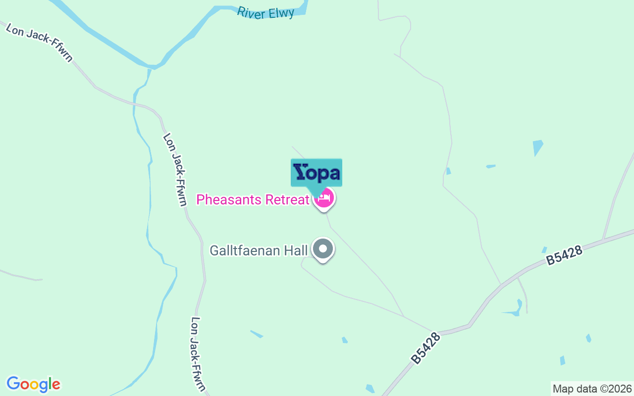 Map showing the location of LL16 5AG