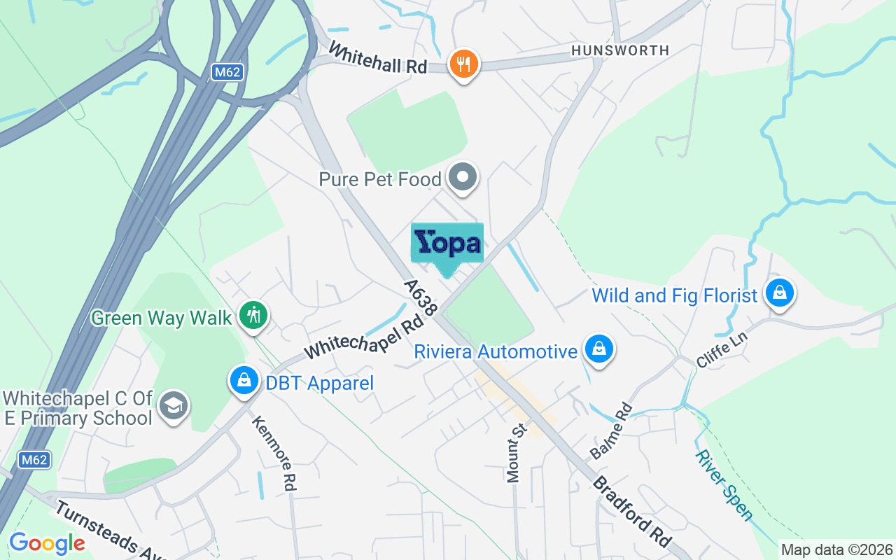 Map showing the location of BD19 4EL