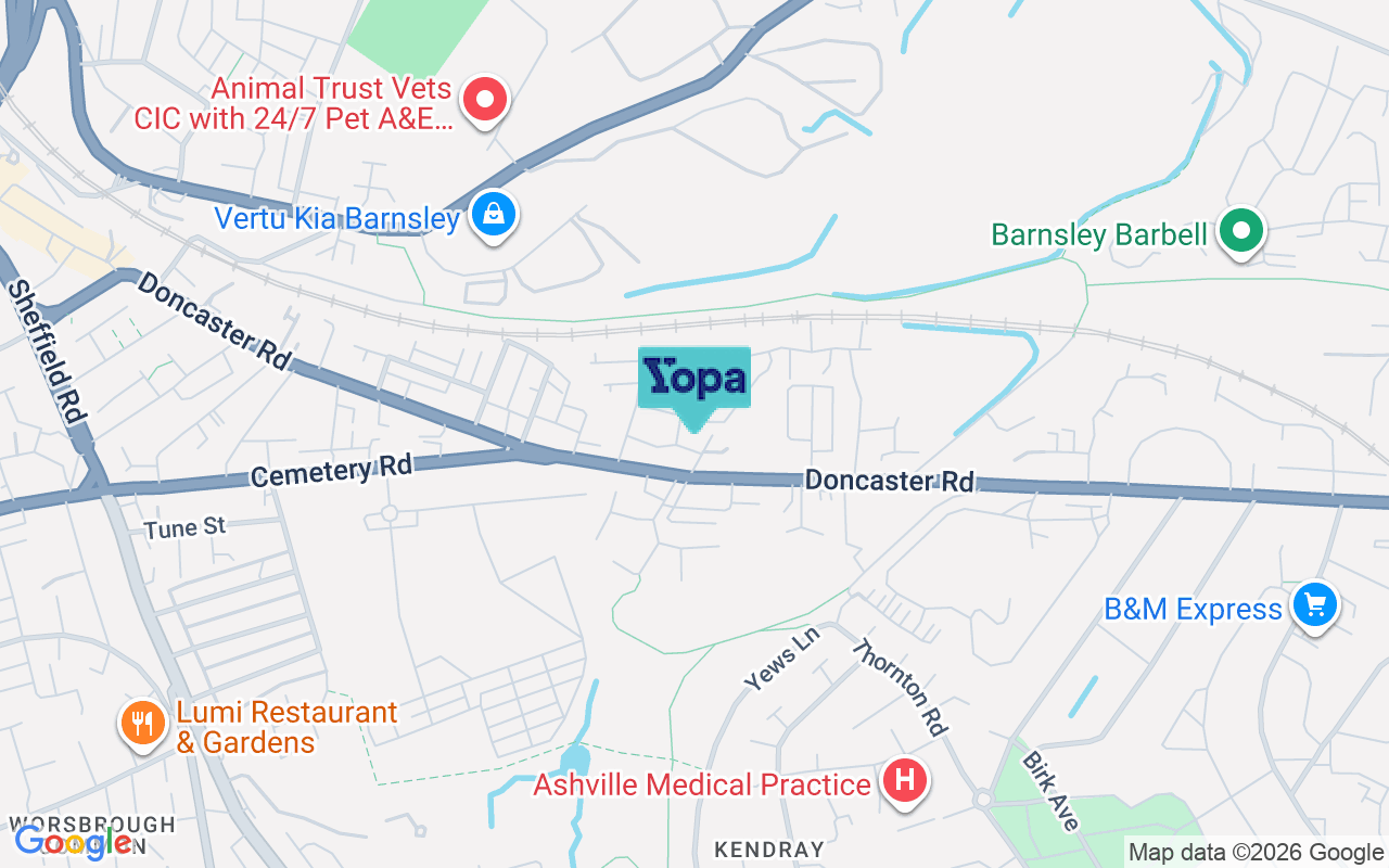 Map showing the location of S70 3QX