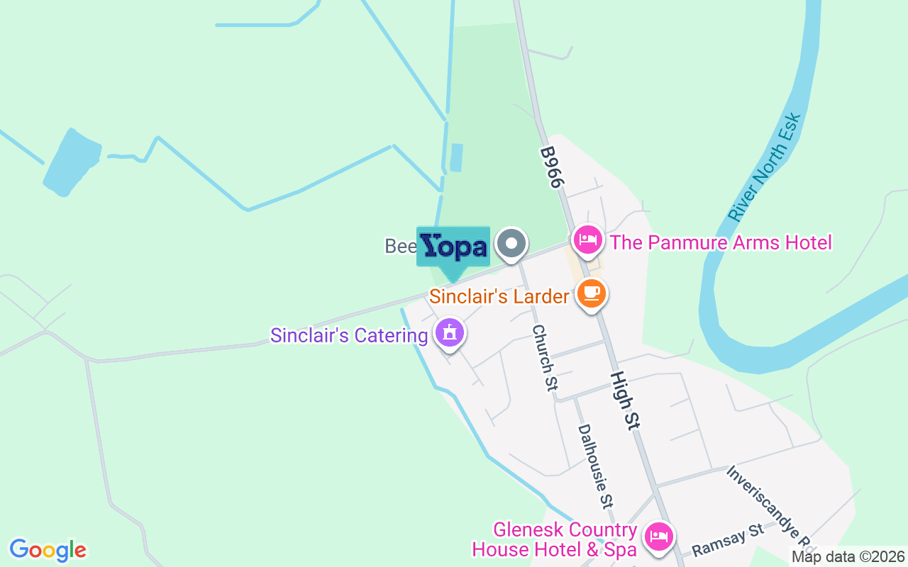 Map showing the location of DD9 7TG