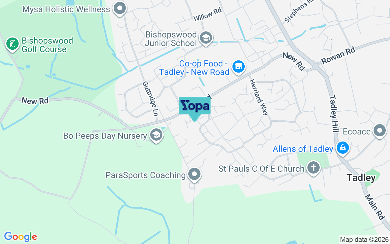 Map showing the location of RG26 3UB