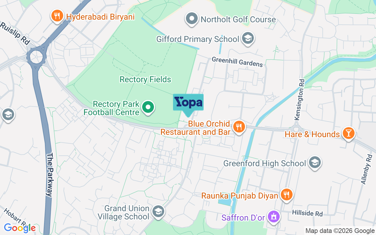 Map showing the location of UB5 6SS