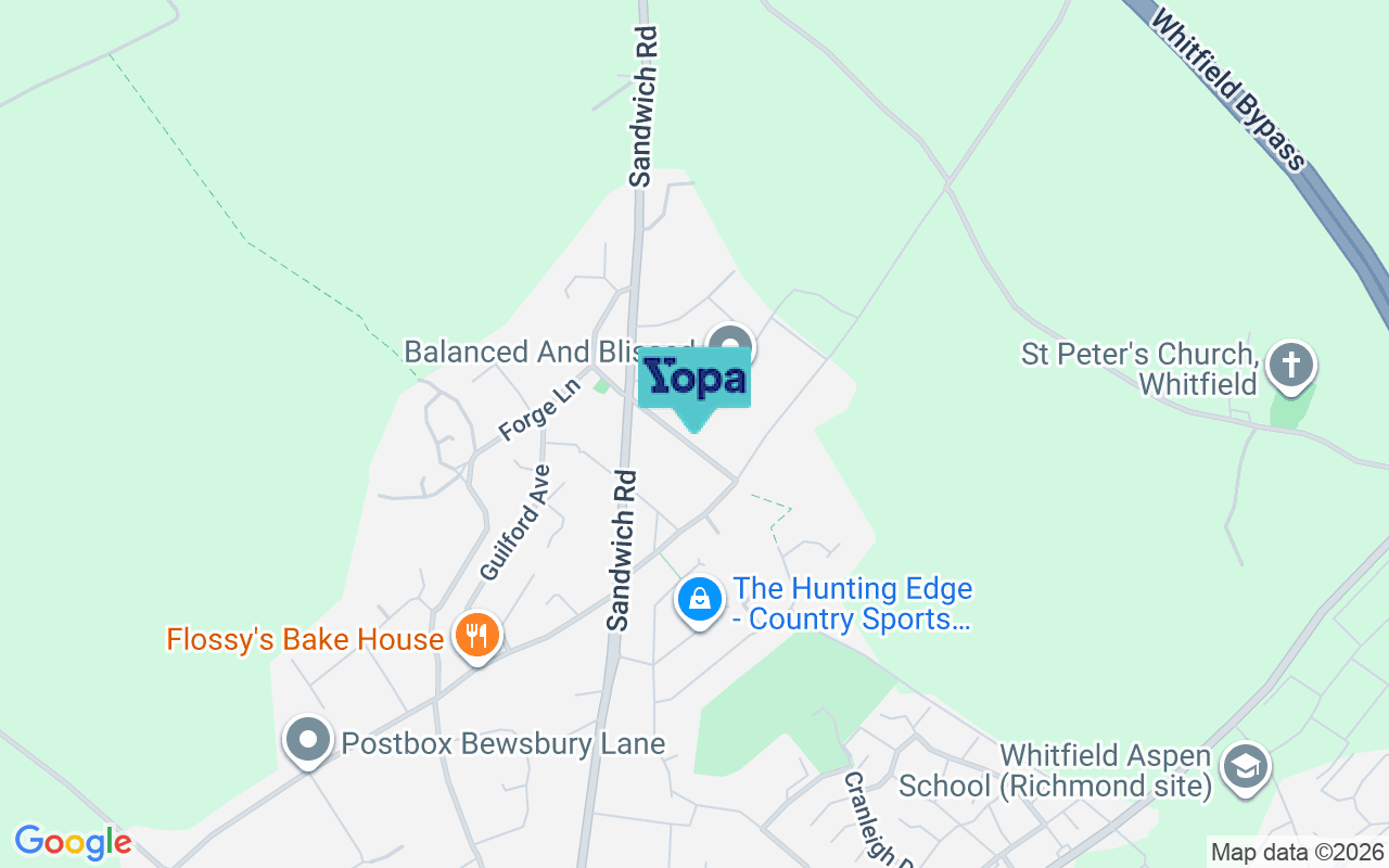 Map showing the location of CT16 3JB